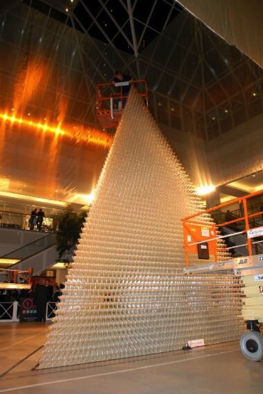 World Record Wijnegem Belgium Champagne Tower