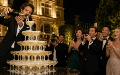 Champagne glass fountain or tower: which suits your event?