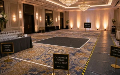 What drives champagne tower price at luxury events