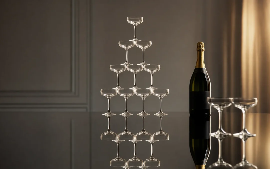 Small champagne tower ideas that still feel spectacular