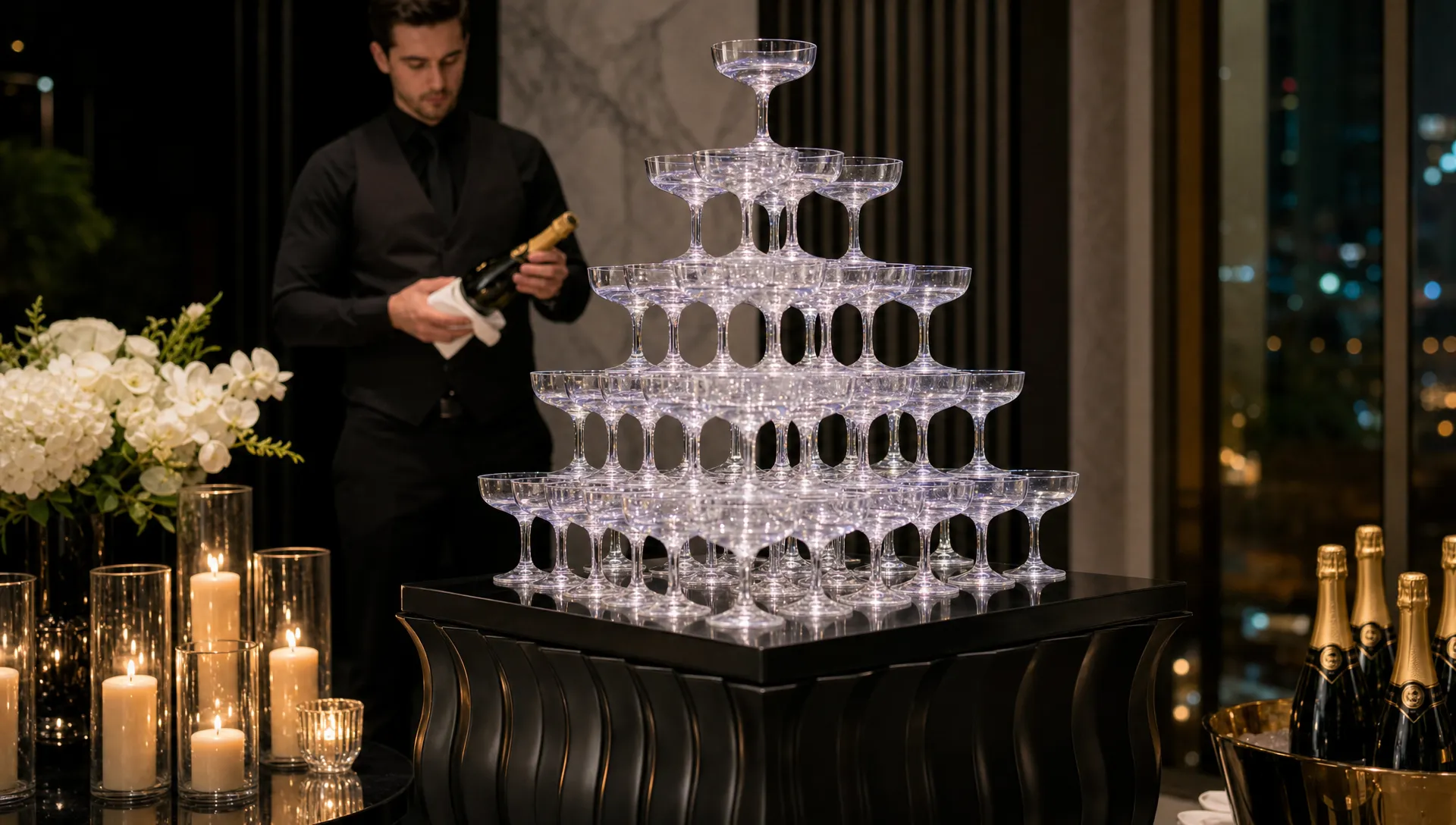 can-a-champagne-tower-with-plastic-glasses-still-l-7e9b5ff4-1784266428555 Can a champagne tower with plastic glasses still look luxe? - Main Image