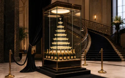 Champagne pyramid planning for high-impact luxury events