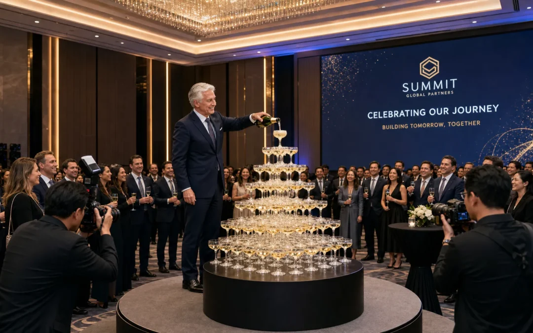 How a champagne tower can elevate a corporate event