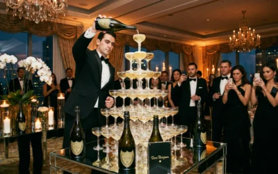 Is a Dom Perignon tower the ultimate luxury event statement?