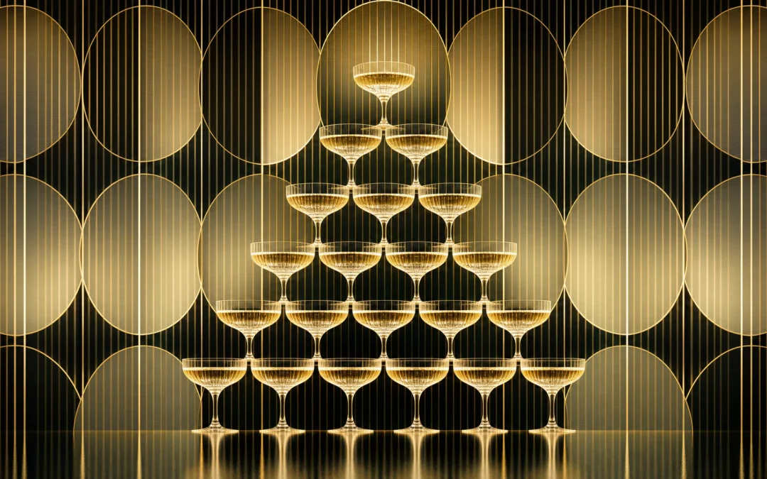 Champagne tower set up tips for a flawless live pour