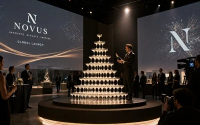 Why a champagne tower for corporate event creates buzz